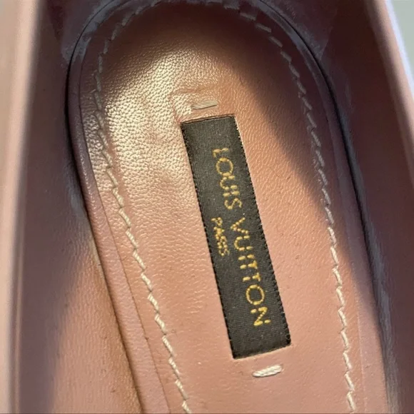 Authentic Louis Vuitton Pink Patent LeatherOh really! Peep Toe Pumps  Size38.5 - Picture 13 of 17